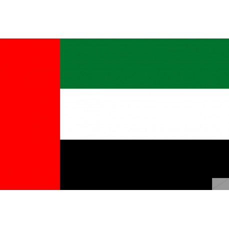 Drapeau Émirats arabes unis (19.5x13cm) - Sticker/autocollant Drapeau Émirats arabes unis (19.5x13cm) - Sticker/autocollant