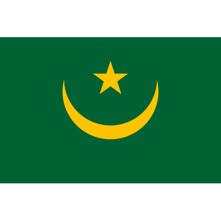 Drapeau Mauritanie (15x10cm) - Sticker/autocollant