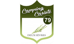 blason camping cariste Deux-sèvres 79 - 15x11.2cm - Sticker/autocolla
