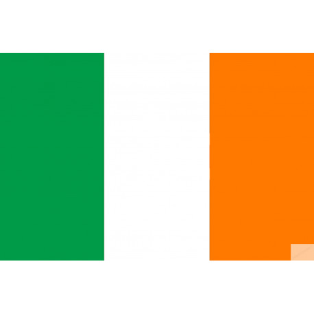 Drapeau Irlande (19.5x13cm) - Sticker/autocollant Drapeau Irlande (19.5x13cm) - Sticker/autocollant