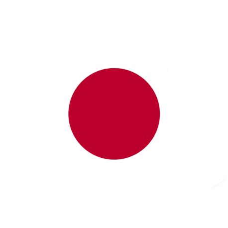 Drapeau Japon (15x10cm) - Sticker/autocollant Drapeau Japon (15x10cm) - Sticker/autocollant