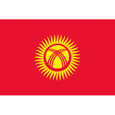 Drapeau Kirghizistan (15x10cm) - Sticker/autocollant
