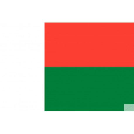 Drapeau Madagascar (19.5x13cm) - Sticker/autocollant Drapeau Madagascar (19.5x13cm) - Sticker/autocollant