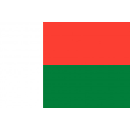 Drapeau Madagascar (19.5x13cm) - Sticker/autocollant