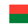 Drapeau Madagascar (19.5x13cm) - Sticker/autocollant