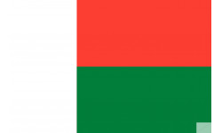 Drapeau Madagascar (5x3.3cm) - Sticker/autocollant