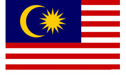 Drapeau Malaisie (19.5x13cm) - Sticker/autocollant