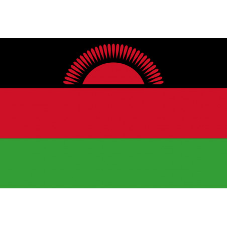 Drapeau Malawi (5x3.3cm) - Sticker/autocollant