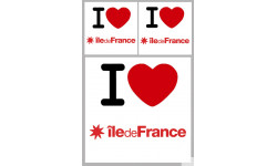 Département 75 l'île de France (1fois 10cm 2fois 5cm) - Sticker/auto