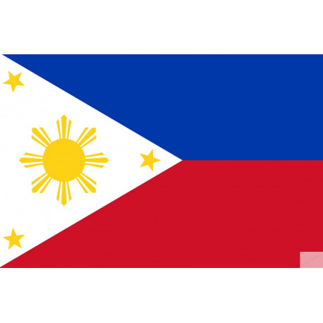 Drapeau Philippines (19.5x13cm) - Sticker/autocollant Drapeau Philippines (19.5x13cm) - Sticker/autocollant