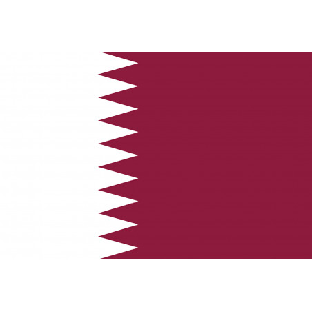 Drapeau Qatar (15x10cm) - Sticker/autocollant