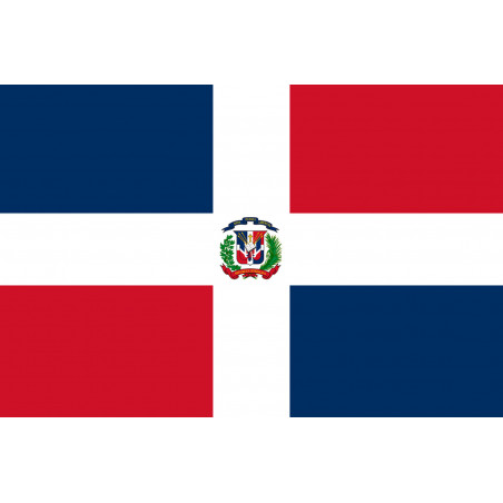 Drapeau République dominicaine (15x10cm) - Sticker/autocollant