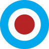 drapeau aviation anglaise - 20cm - Sticker/autocollant