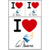 Département 51 la Marne (1fois 10cm / 2 fois 5cm) - Sticker/autocolla