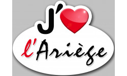 j'aime l'Ariège (5x3.7cm) - Sticker/autocollant