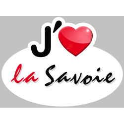 j'aime la Savoie (5x3.7cm) - Sticker/autocollant