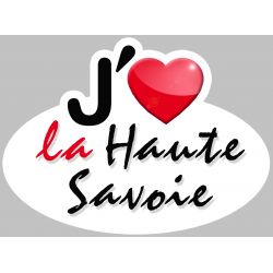 j'aime la Haute-Savoie (5x3.7cm) - Sticker/autocollant