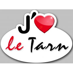 j'aime le Tarn (5x3.7cm) - Sticker/autocollant