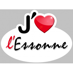 j'aime l'Essonne (5x3.7cm) - Sticker/autocollant