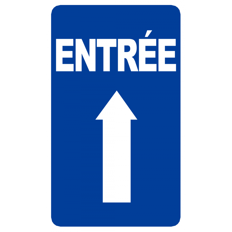 Entrée flèche vers le haut (15x12cm) - Sticker/autocollant Entrée flèche vers le haut (15x12cm) - Sticker/autocollant