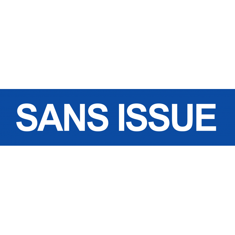 Sans issue bleu (15x3.5cm) - Sticker/autocollant Sans issue bleu (15x3.5cm) - Sticker/autocollant