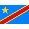 Drapeau République démocratique du Congo (15x10cm) - Sticker/autocol