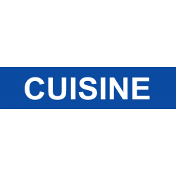 Local CUISINE bleu (29x7cm) - Sticker/autocollant