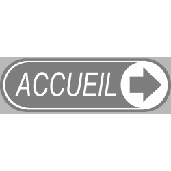 Accueil directionnel vers la droite (29x9cm) - Sticker/autocollant