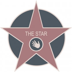 THE STAR (5x5cm) - Sticker/autocollant