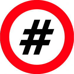 hashtag obligation (10x10cm) - Sticker/autocollant