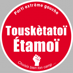 Parti extrême gauche (10x10cm) - Sticker/autocollant