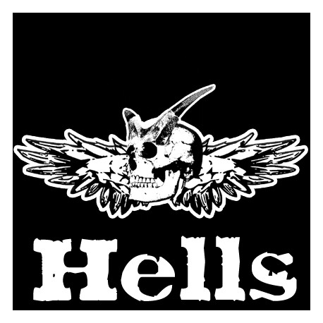 Tête Hells (10x10cm) - Sticker/autocollant Tête Hells (10x10cm) - Sticker/autocollant