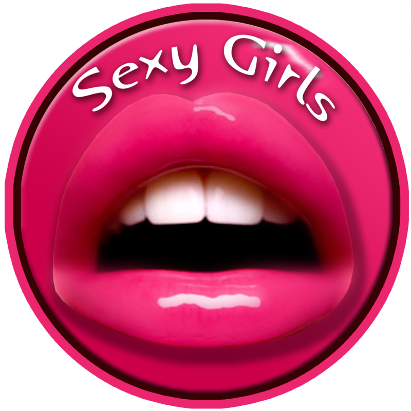 sexy girl (20x20cm) - Sticker/autocollant