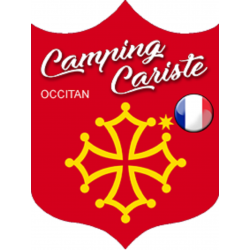 Camping cariste Occitan - 15x11,2cm - Sticker/autocollant