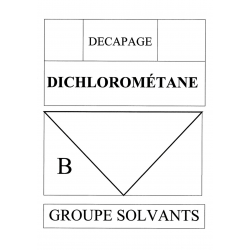 Dichlorometane B (21x14,5cm) - sticker / autocollant