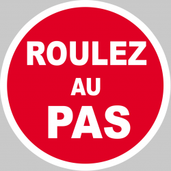 Roulez au Pas (5cm) - Sticker / autocollant