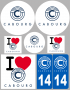 Cabourg (8 autocollants variés) - Sticker/autocollant