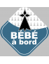 bébé à bord breton hermine - 10cm - Sticker/autocollant