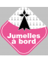 jumelles bretonnes hermine - 10cm - Sticker/autocollant
