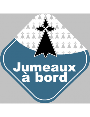 jumeaux bretons hermine - 10cm - Sticker/autocollant