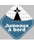 jumeaux bretons hermine - 10cm - Sticker/autocollant