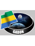 GABON (10x14cm) - Sticker/autocollant