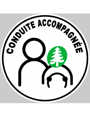 copy of conduite accompagnée Vercors - 15cm - Sticker/autocollant