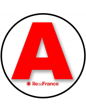 A 75 L'Ile de France - 15cm - Sticker/autocollant