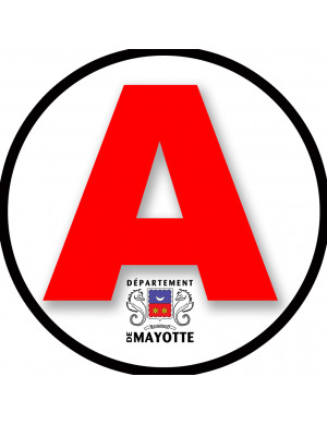 A 975 Mayotte - 15cm - Sticker/autocollant