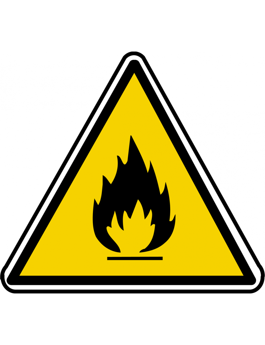 inflammable (10x9cm) - Sticker/autocollant inflammable (10x9cm) - Sticker/autocollant