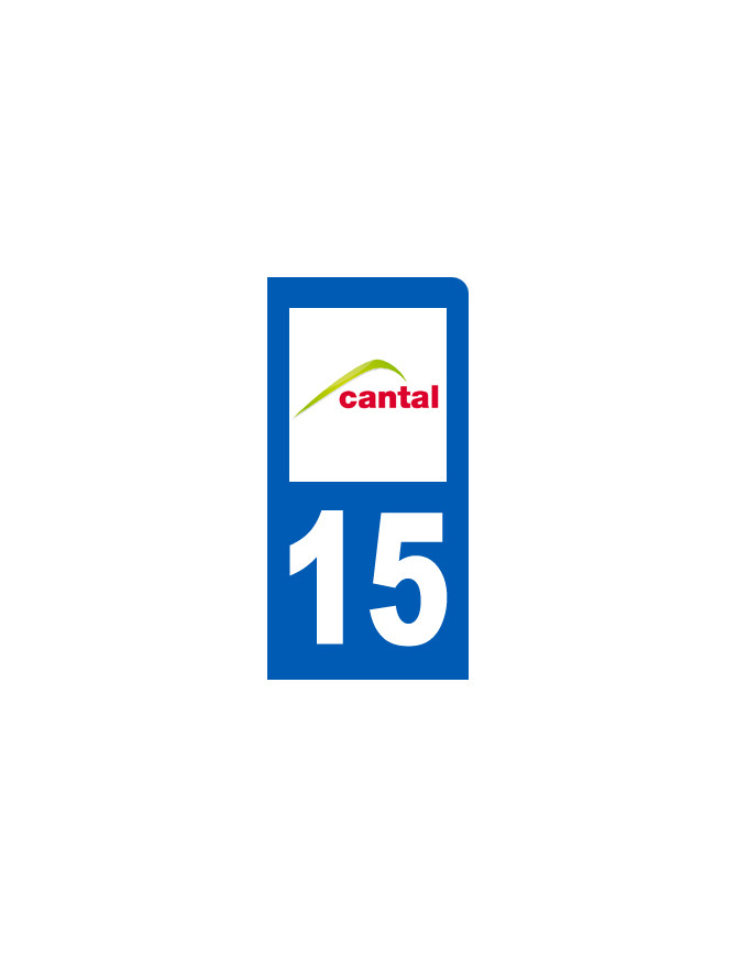 immatriculation motard 16 Charente (6x3cm) - Sticker/autocollant