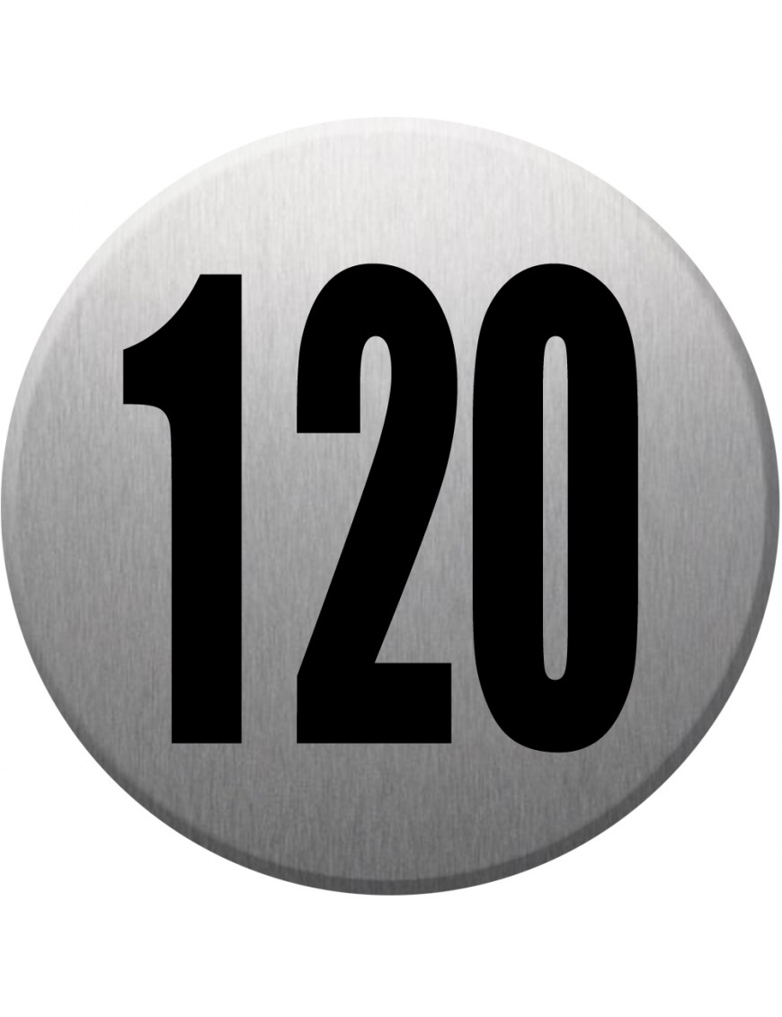 numéroderue120 - gris brossé 10x10cm - Sticker/autocollant numéroderue120 - gris brossé 10x10cm - Sticker/autocollant