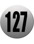 numéroderue127 - gris brossé 10x10cm - Sticker/autocollant