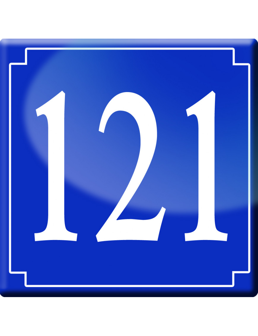 numéroderue121 - classique 10x10cm - Sticker/autocollant numéroderue121 - classique 10x10cm - Sticker/autocollant